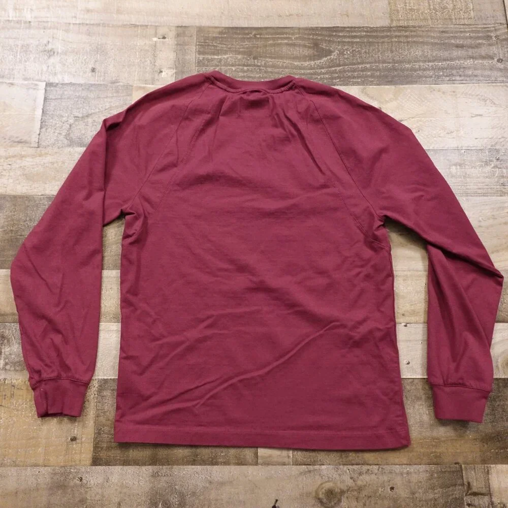 Nike Jordan Engineered Long‎ Sleeve Shirt Men’s Small Burgundy Graphic Tee